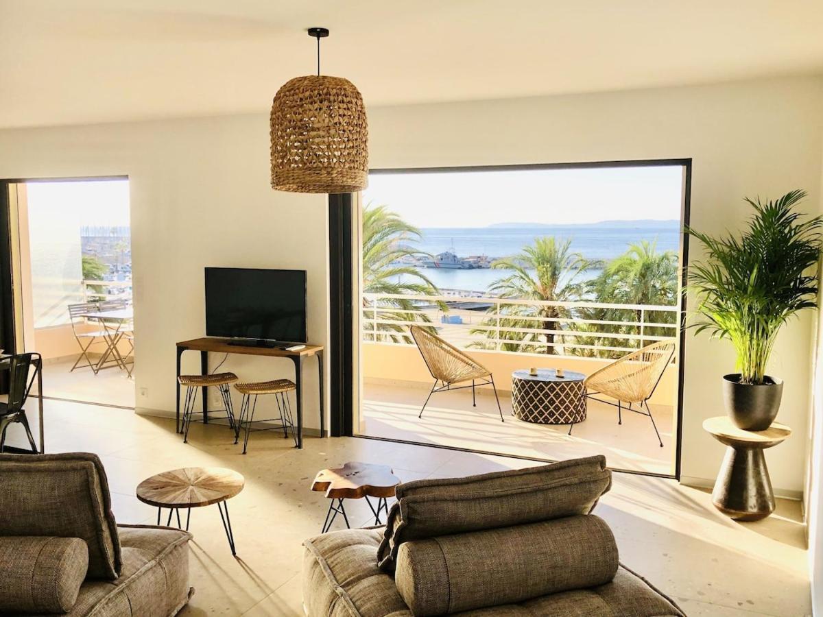 Appartement T3 Lumineux Traversant Totalement Neuf En Face De La Plage Front De Mer Vue Sur Les Iles Vue Mer Panoramique Assuree Residence De La Plage Centre Ville Du Lavandou 3Eme Etage Avec Ascenseur Appartement T3 Ле-Лаванду Экстерьер фото