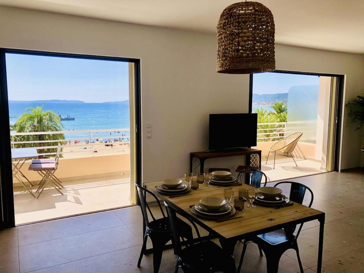 Appartement T3 Lumineux Traversant Totalement Neuf En Face De La Plage Front De Mer Vue Sur Les Iles Vue Mer Panoramique Assuree Residence De La Plage Centre Ville Du Lavandou 3Eme Etage Avec Ascenseur Appartement T3 Ле-Лаванду Экстерьер фото